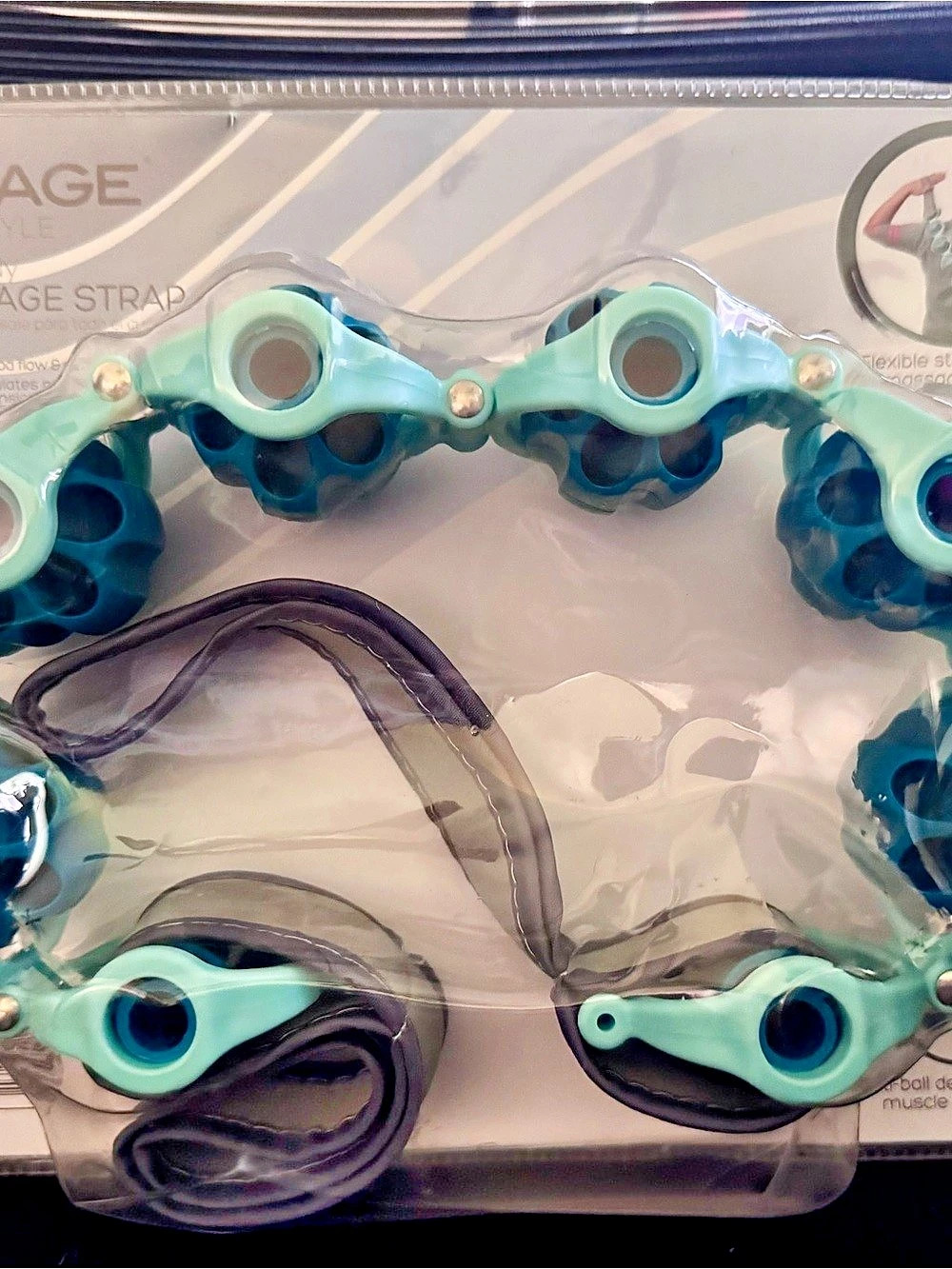 Full Body Massage Strap Blue & Green NWT